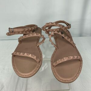STEVE MADDEN SPIKE STUD ALL RUBBER WRAP STRAP FLATS FTL-09-264